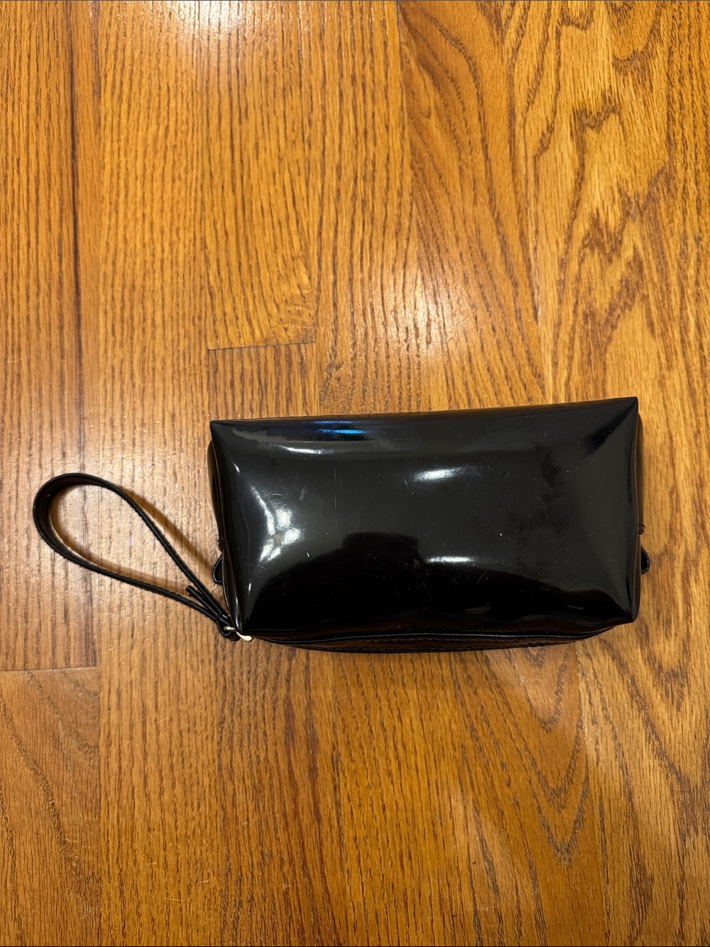 Sephora Black Glossy Wristlet Cosmetic Pouch - Picture 3 of 7
